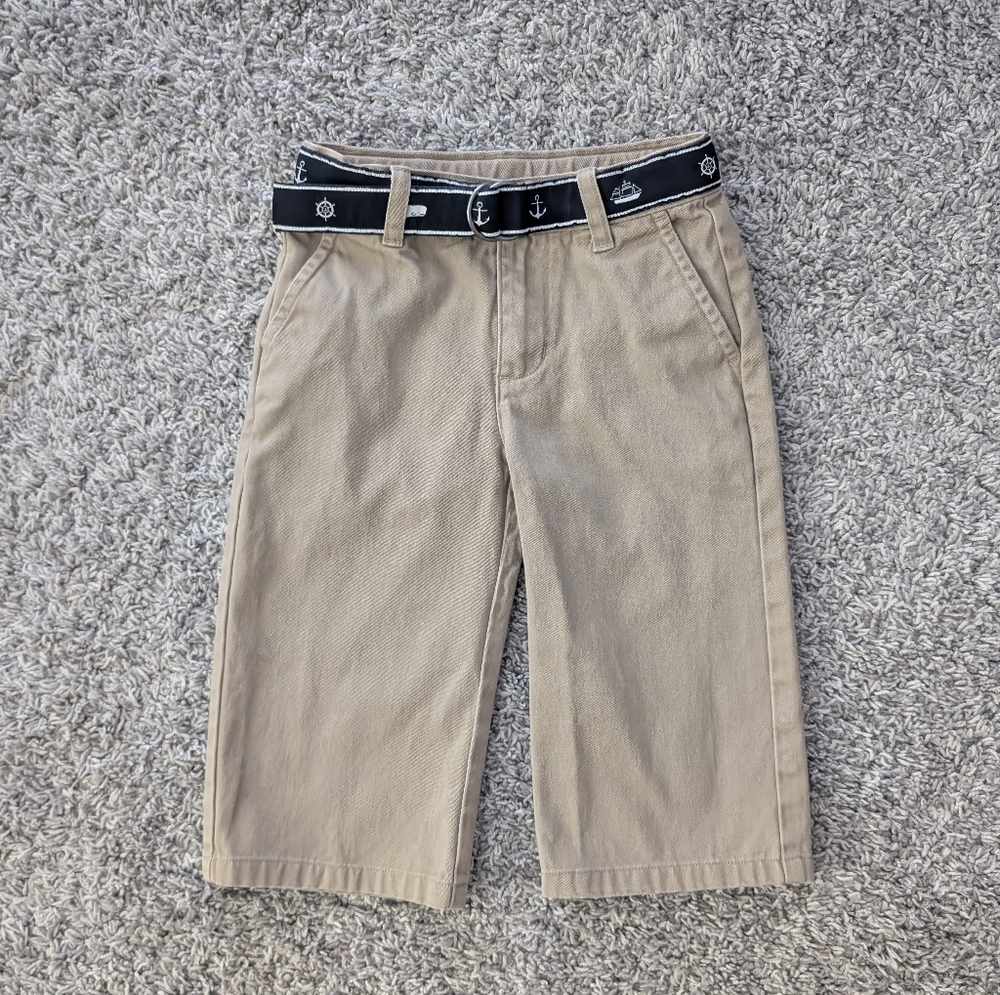 Janie And Jack baby boys khaki pants w/ Belt